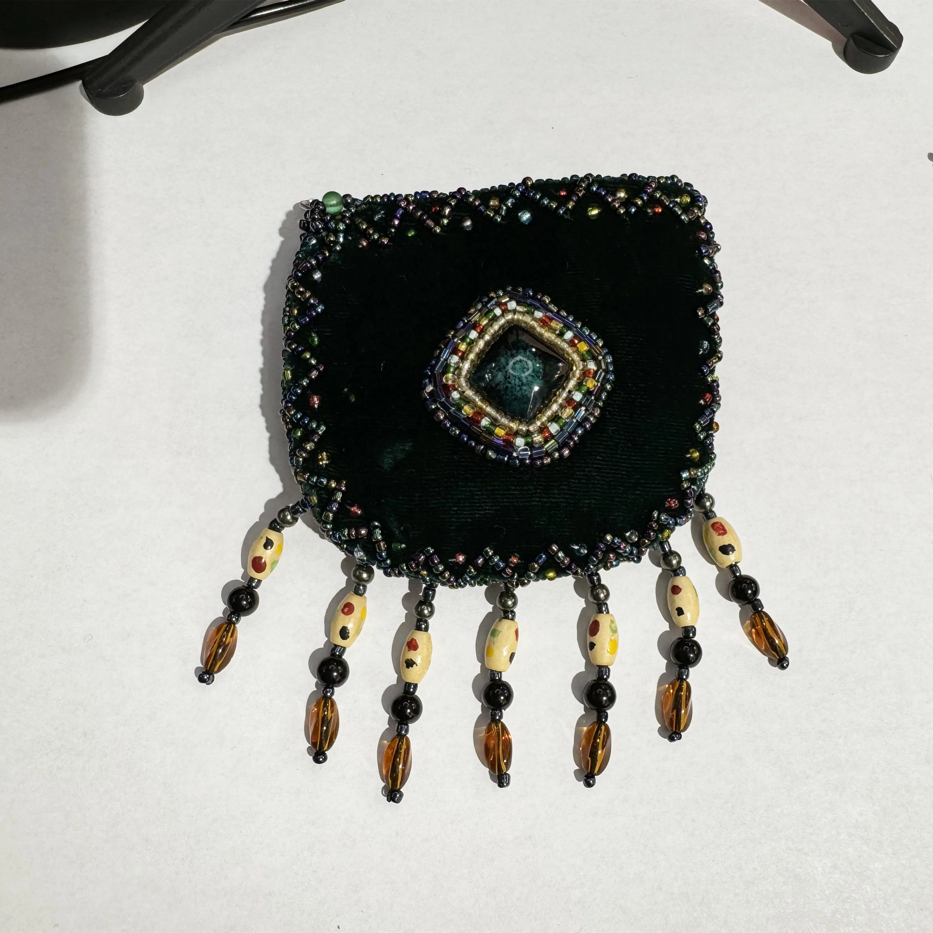 Stone Velvet Small Amulet Bag/Necklaces V0718