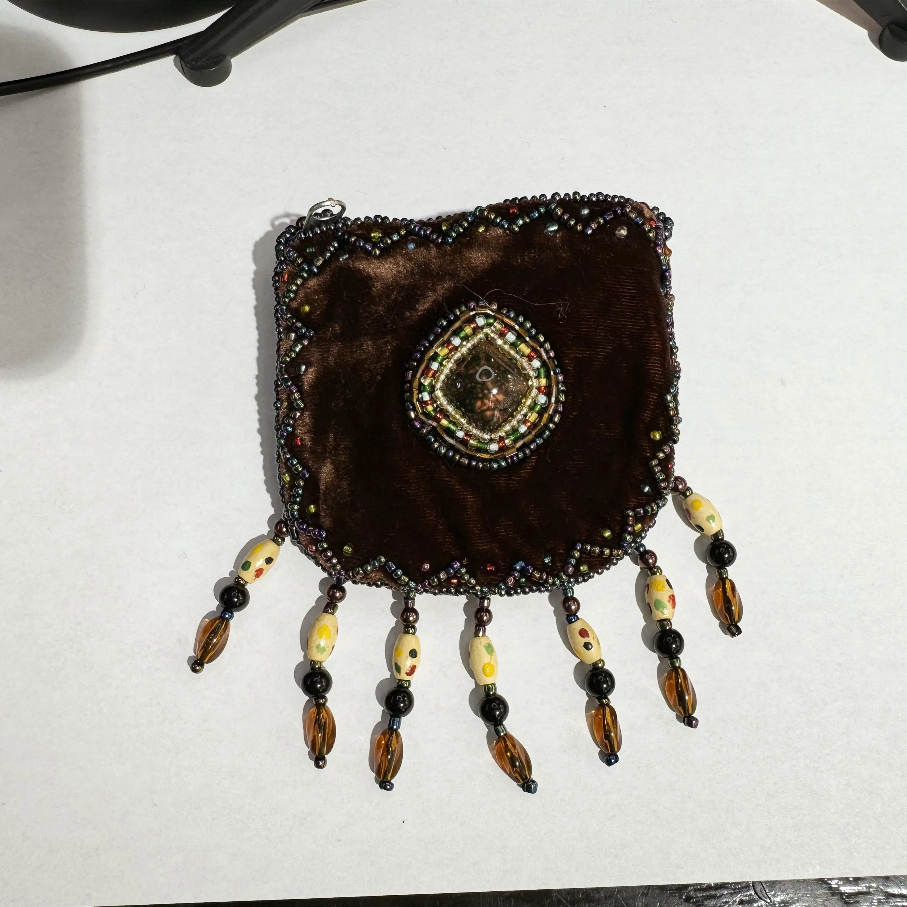 Stone Velvet Small Amulet Bag/Necklaces V0718