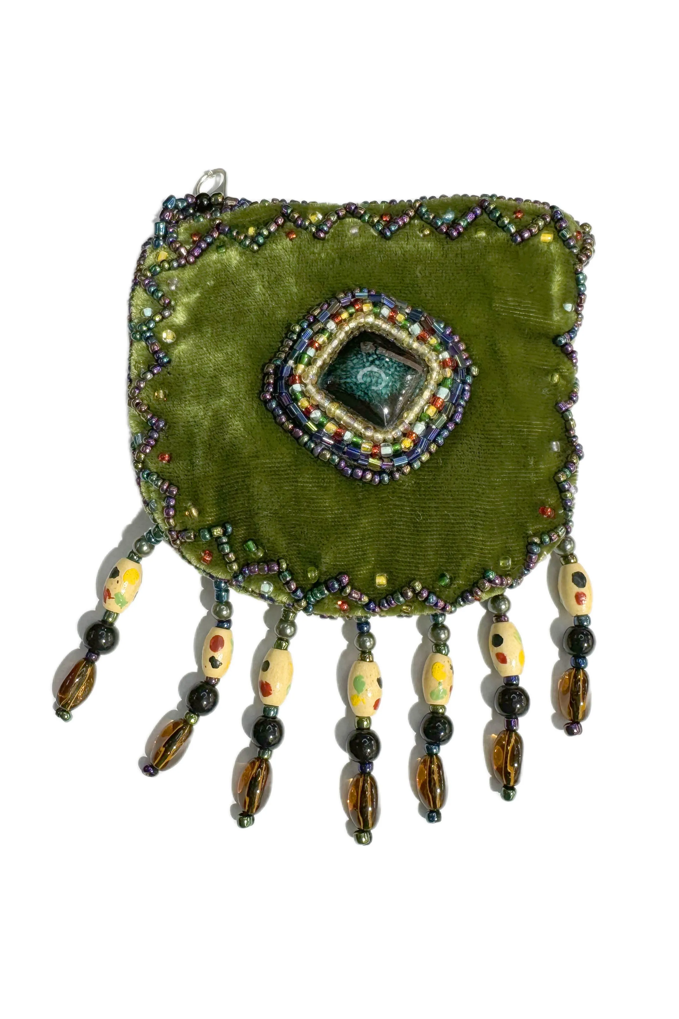 Stone Velvet Small Amulet Bag/Necklaces V0718