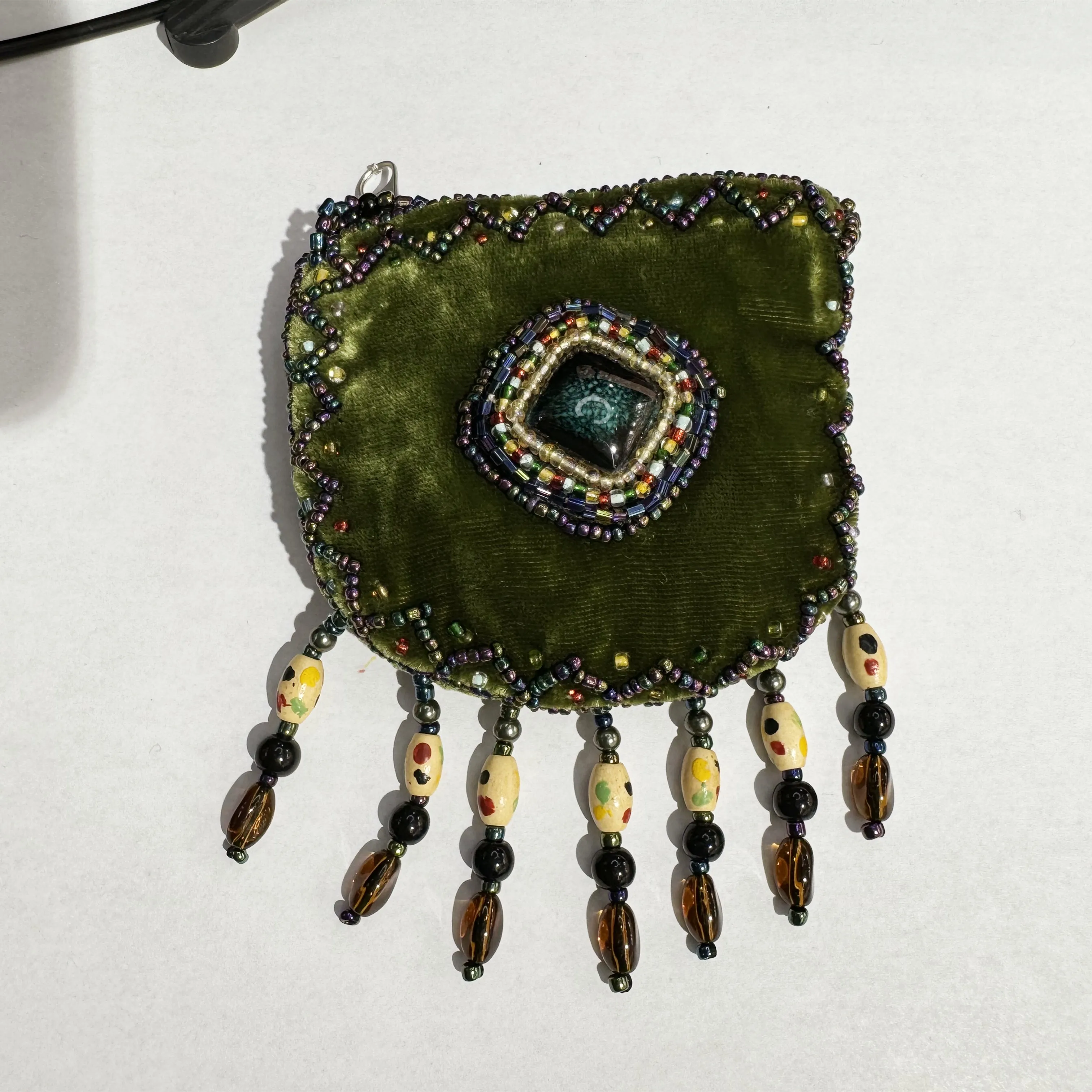 Stone Velvet Small Amulet Bag/Necklaces V0718