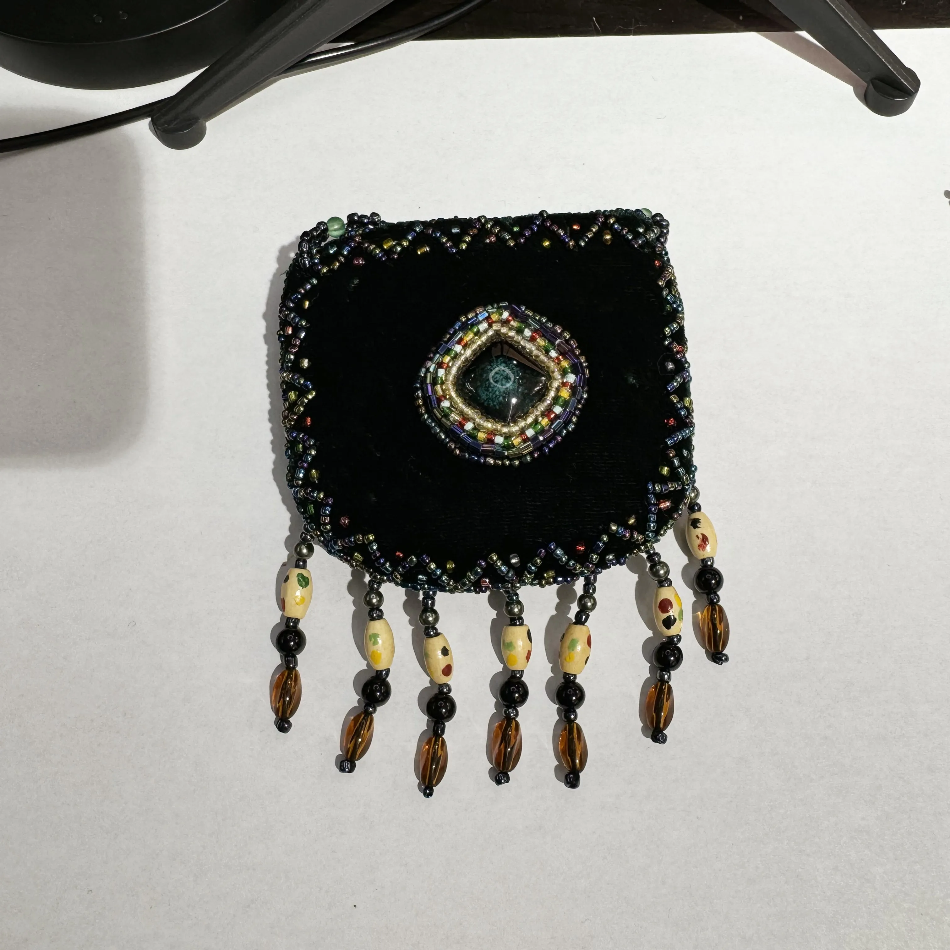 Stone Velvet Small Amulet Bag/Necklaces V0718