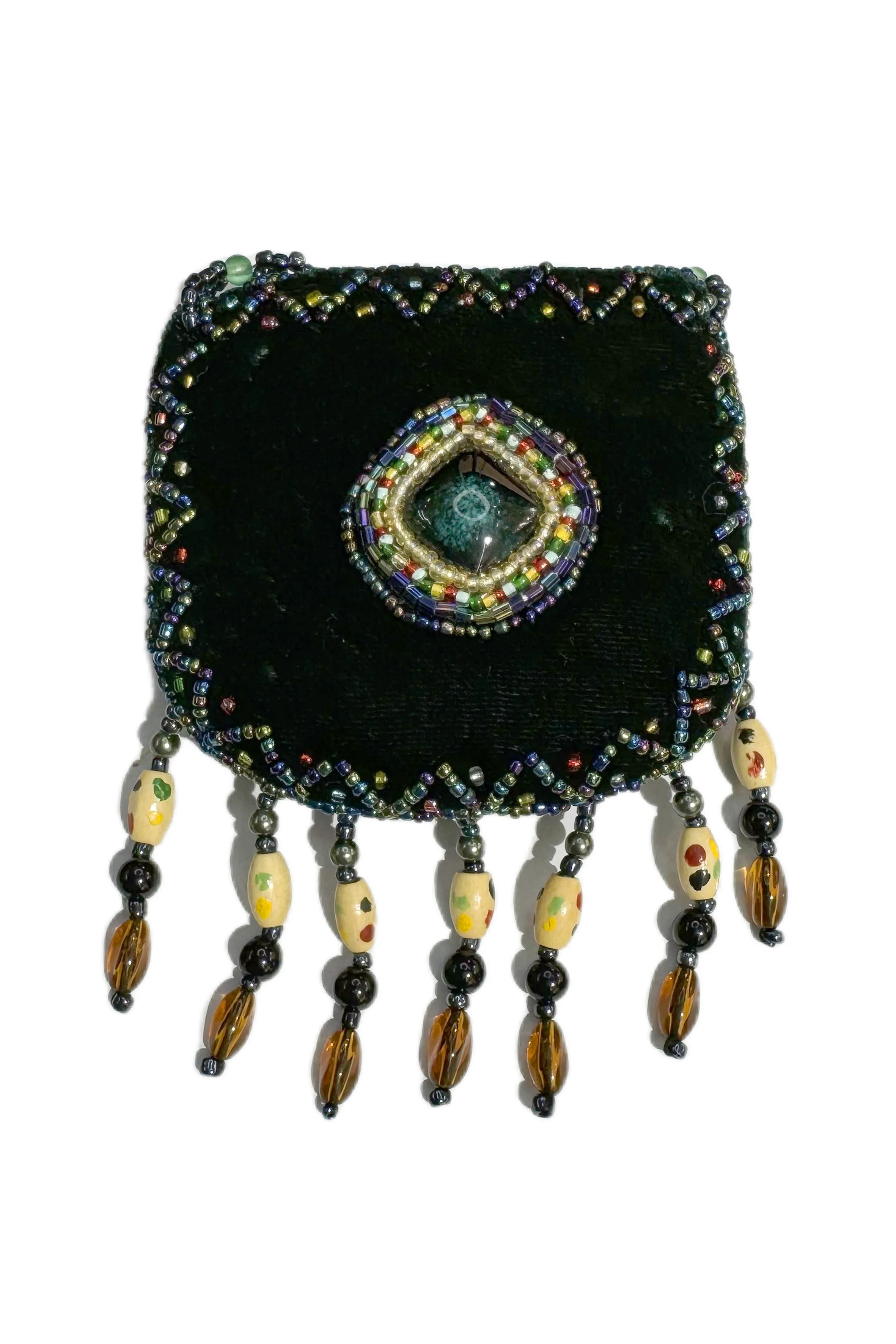 Stone Velvet Small Amulet Bag/Necklaces V0718