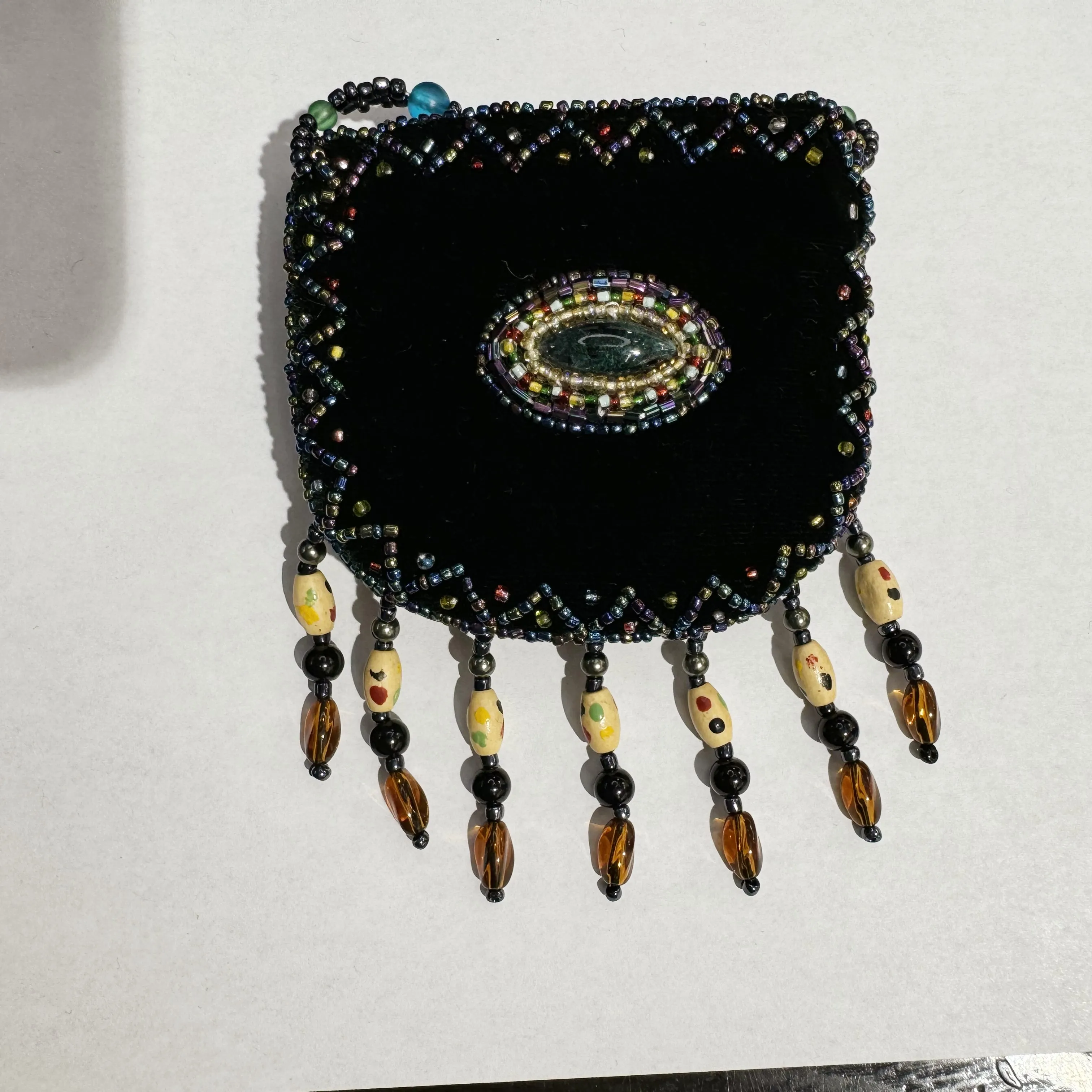 Stone Velvet Small Amulet Bag/Necklaces V0720