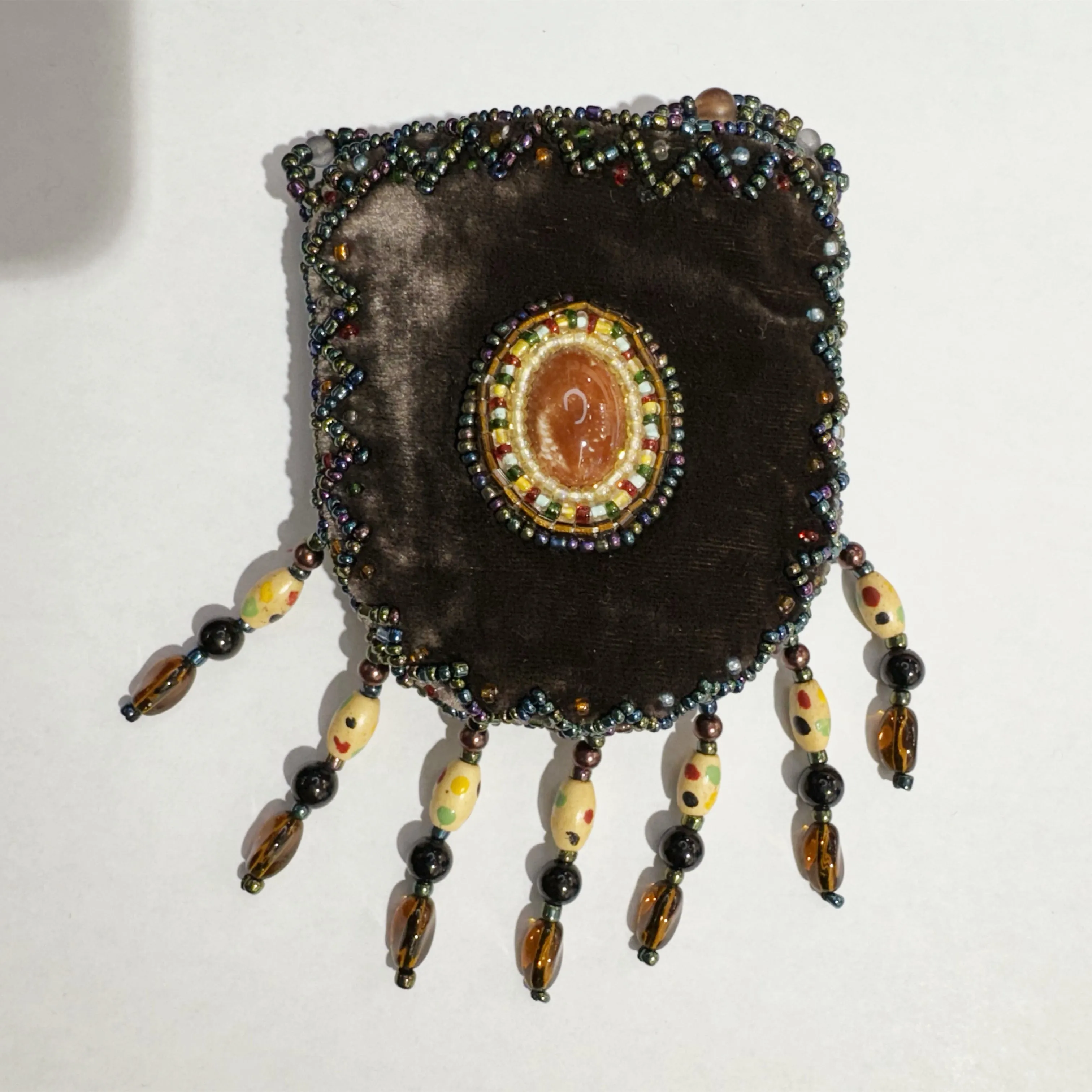 Stone Velvet Small Amulet Bag/Necklaces V0720