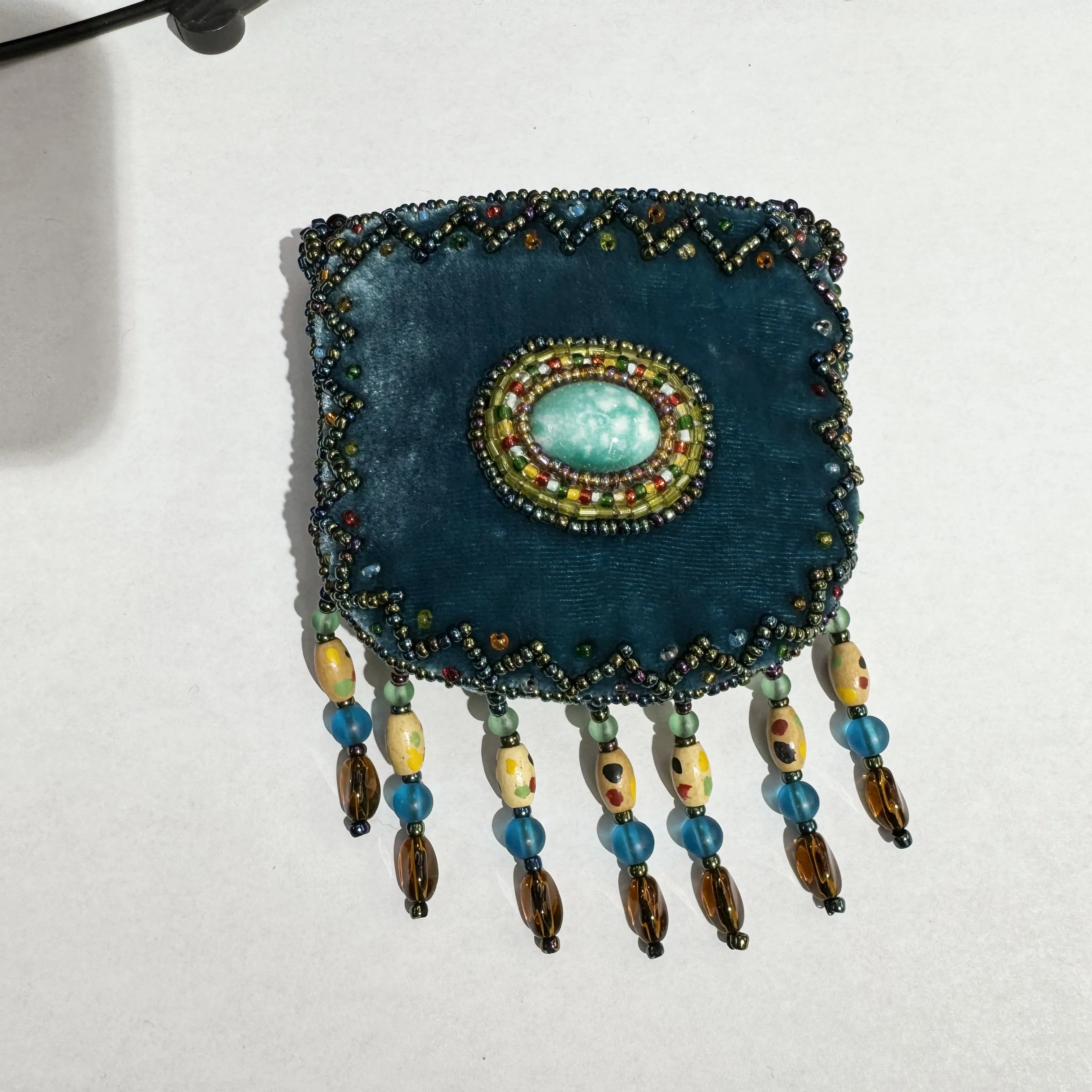 Stone Velvet Small Amulet Bag/Necklaces V0720