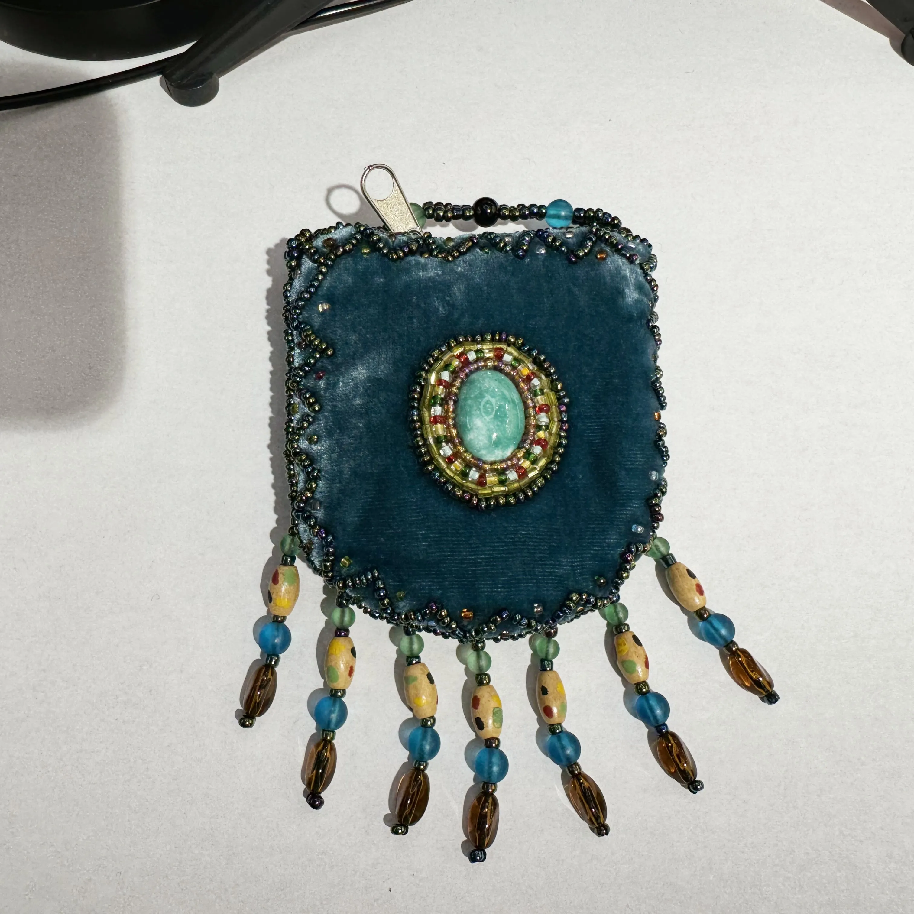 Stone Velvet Small Amulet Bag/Necklaces V0720