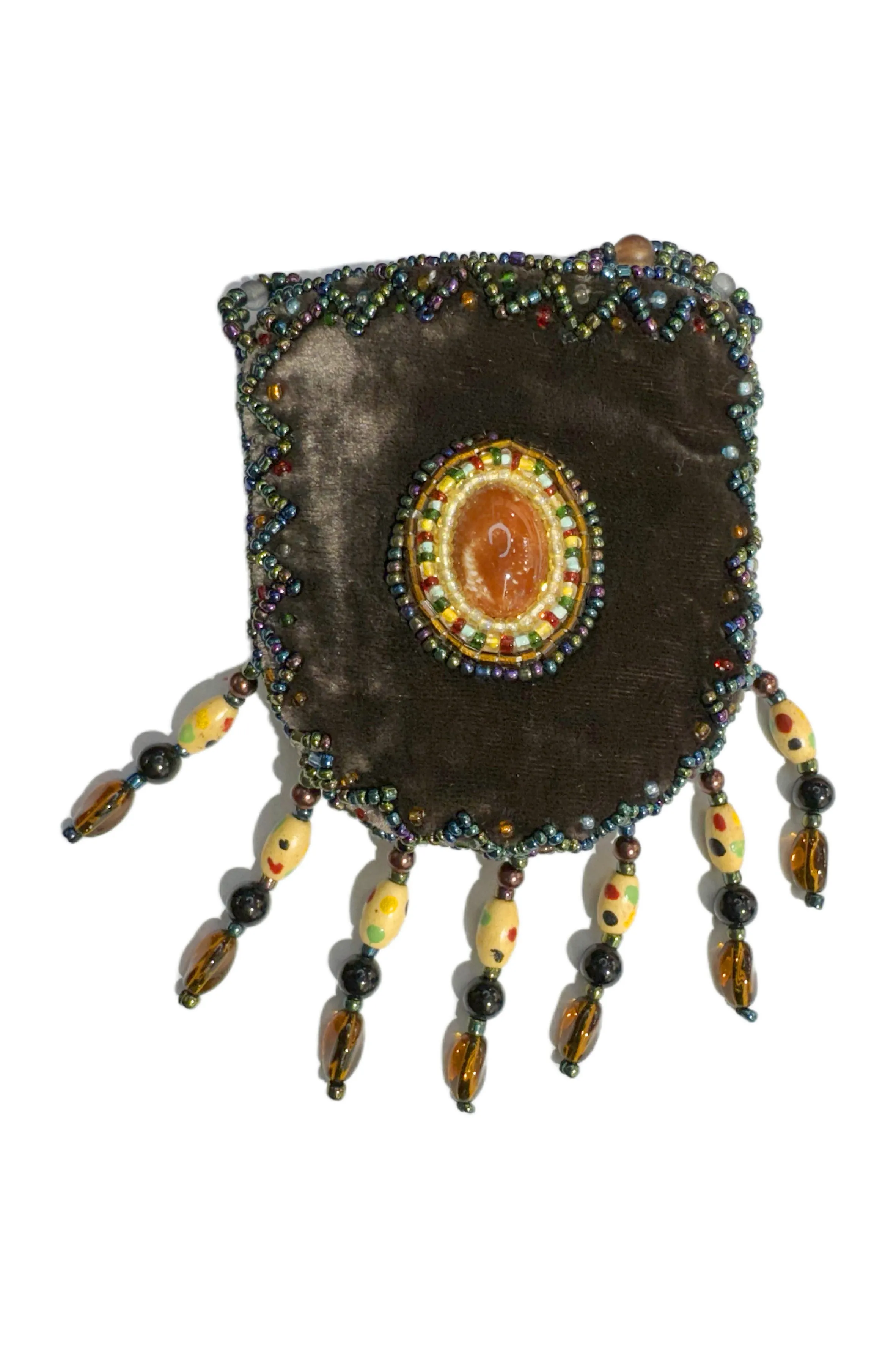 Stone Velvet Small Amulet Bag/Necklaces V0720