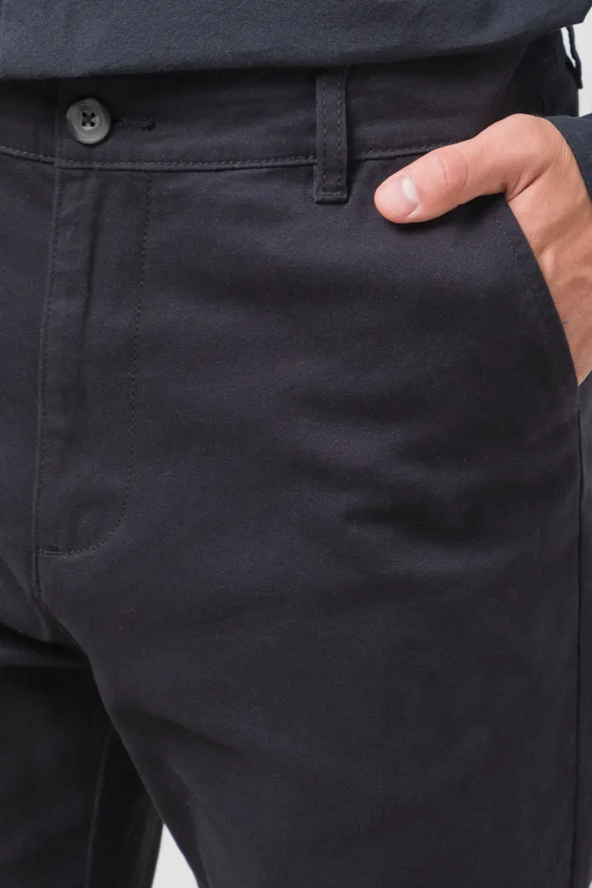Straight Leg Chino Pants Black