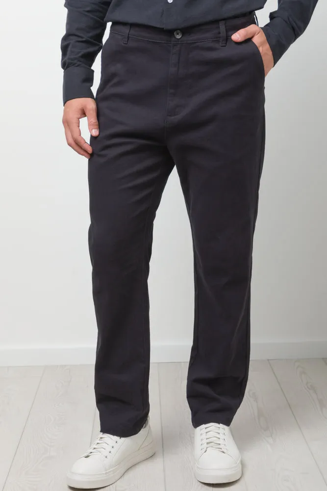 Straight Leg Chino Pants Black