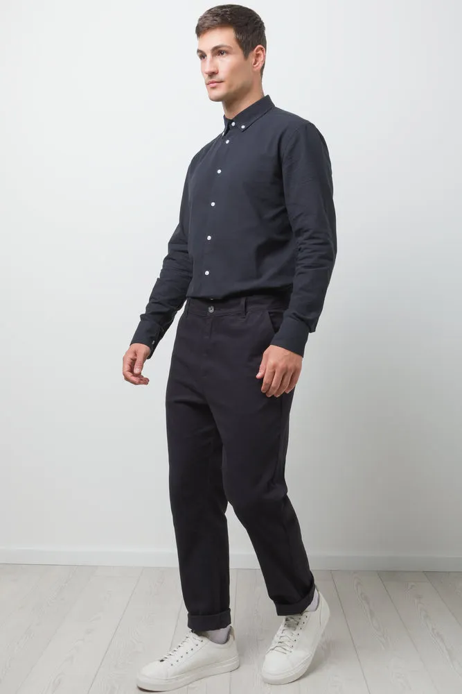 Straight Leg Chino Pants Black