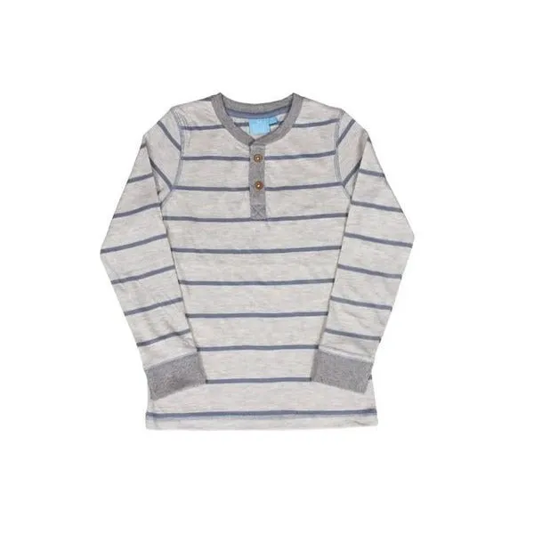 Striped Long Sleeve Henley