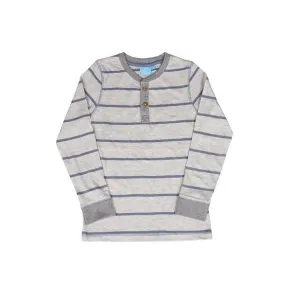 Striped Long Sleeve Henley
