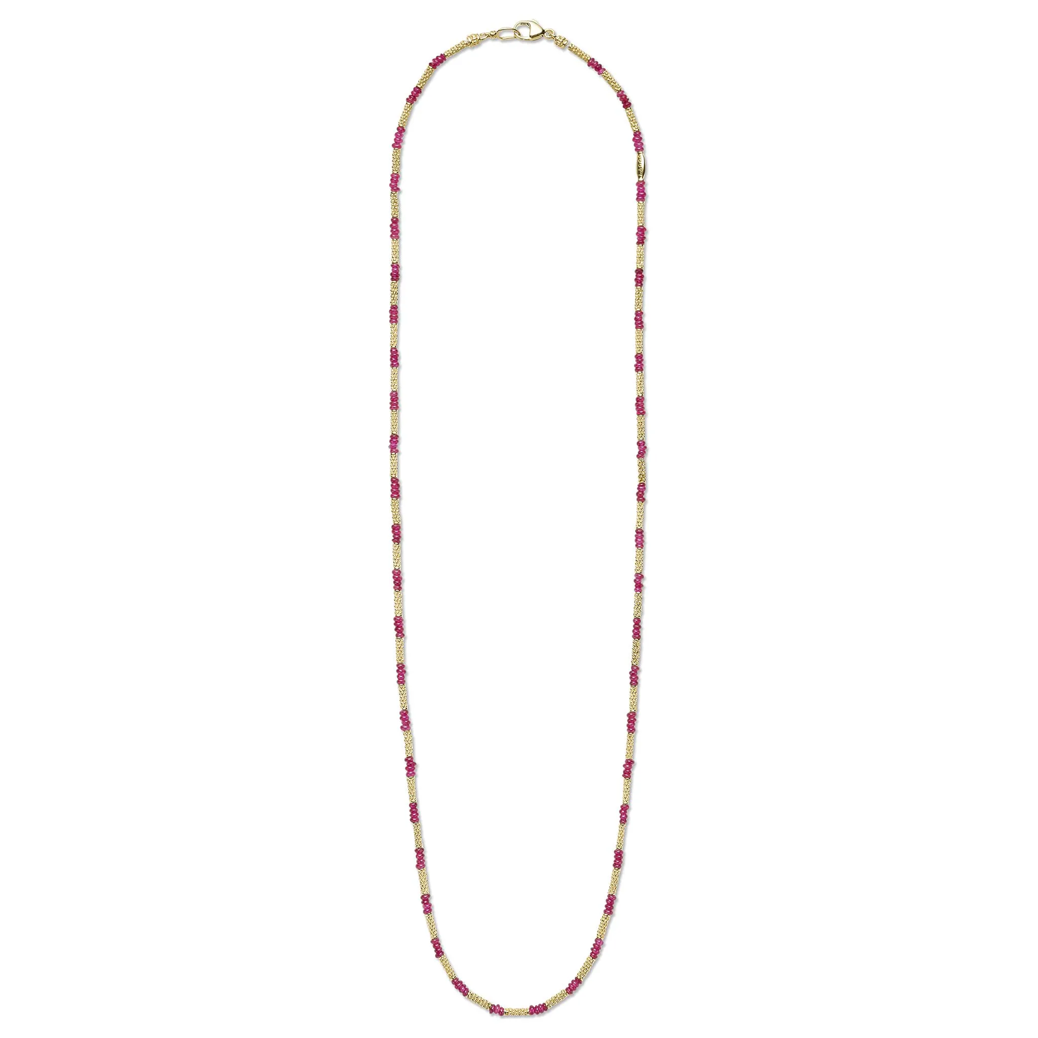 Studio 18K Gold and Ruby Necklace