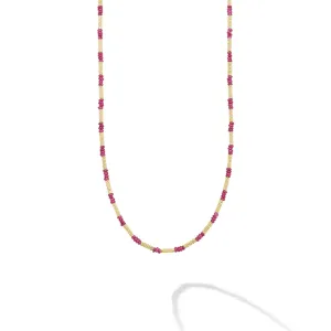 Studio 18K Gold and Ruby Necklace