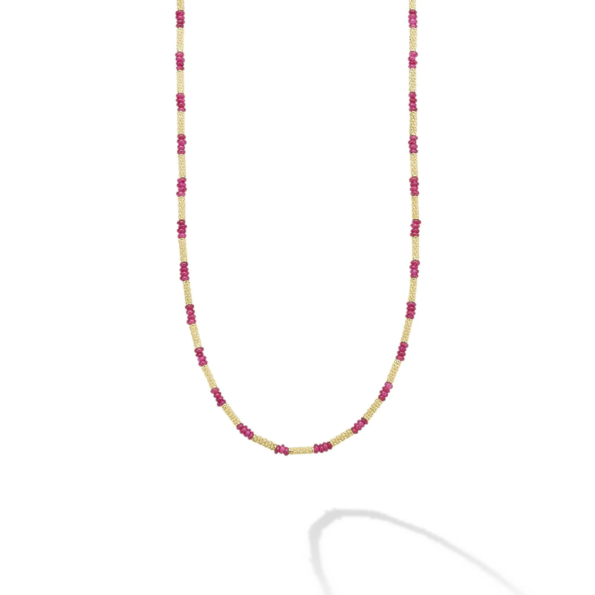 Studio 18K Gold and Ruby Necklace