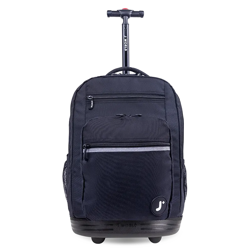Sundance Laptop Rolling Backpack (20 Inch) in Black