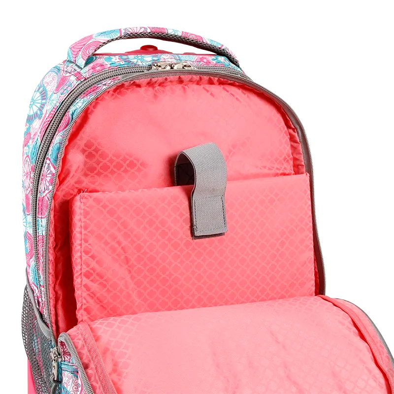 Sundance Laptop Rolling Backpack (20 Inch) in Blue Raspberry