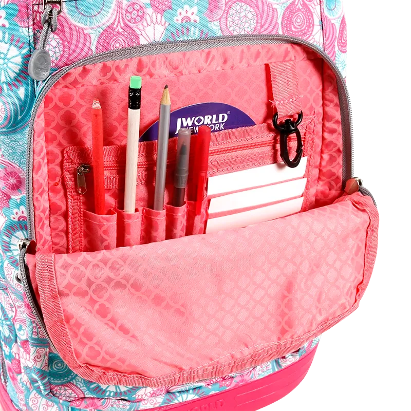 Sundance Laptop Rolling Backpack (20 Inch) in Blue Raspberry