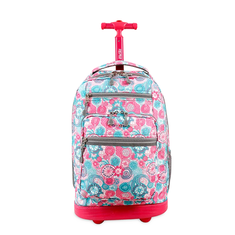 Sundance Laptop Rolling Backpack (20 Inch) in Blue Raspberry