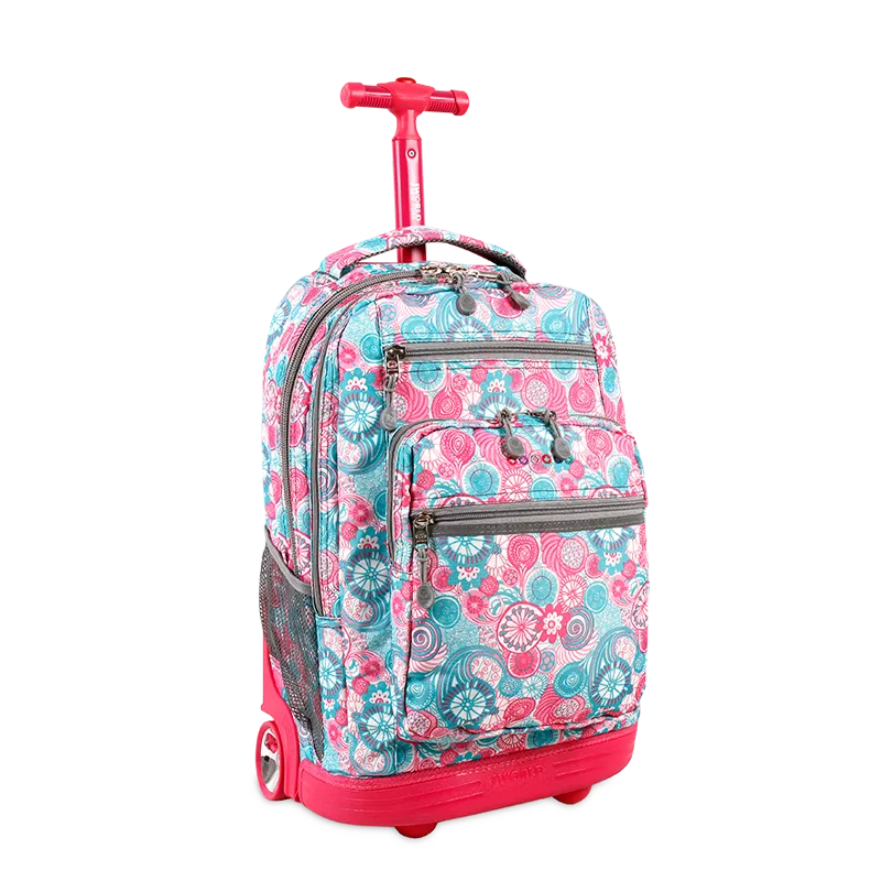 Sundance Laptop Rolling Backpack (20 Inch) in Blue Raspberry