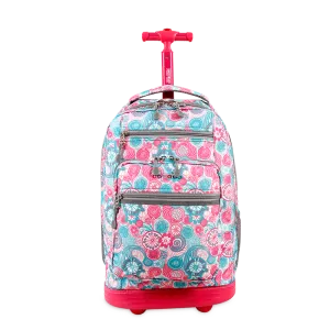 Sundance Laptop Rolling Backpack (20 Inch) in Blue Raspberry