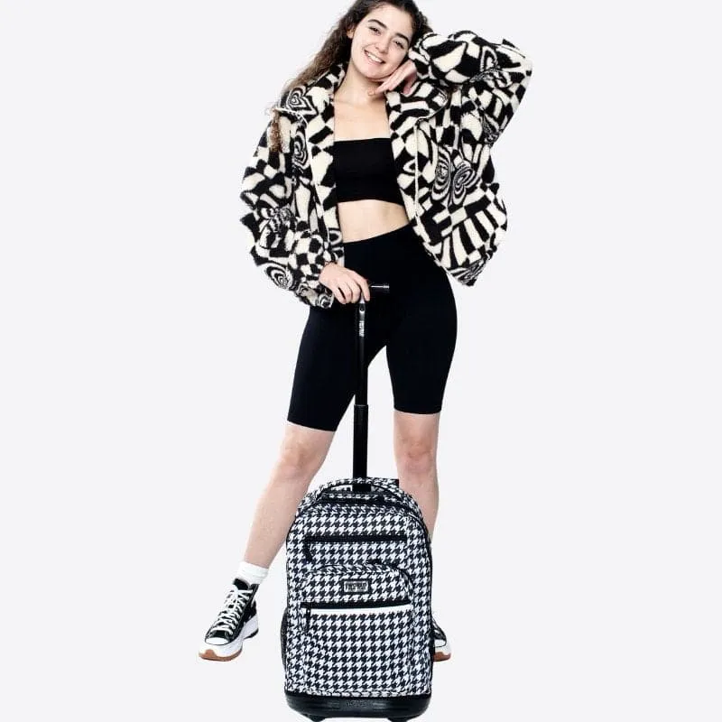 Sundance Laptop Rolling Backpack (20 Inch) in Houndstooth - Final Sale