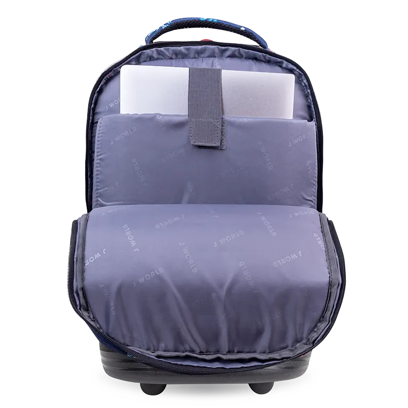 Sundance Laptop Rolling Backpack (20 Inch) in Navy Rose