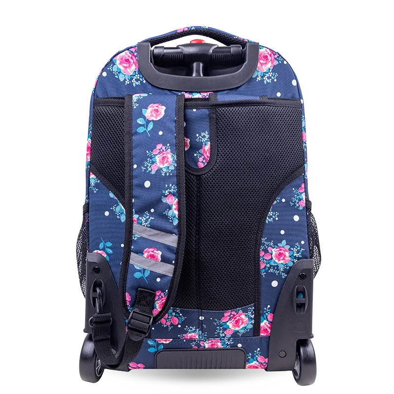 Sundance Laptop Rolling Backpack (20 Inch) in Navy Rose