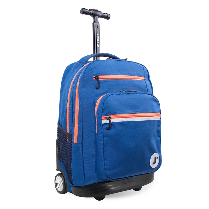 Sundance Laptop Rolling Backpack (20 Inch) in Navy