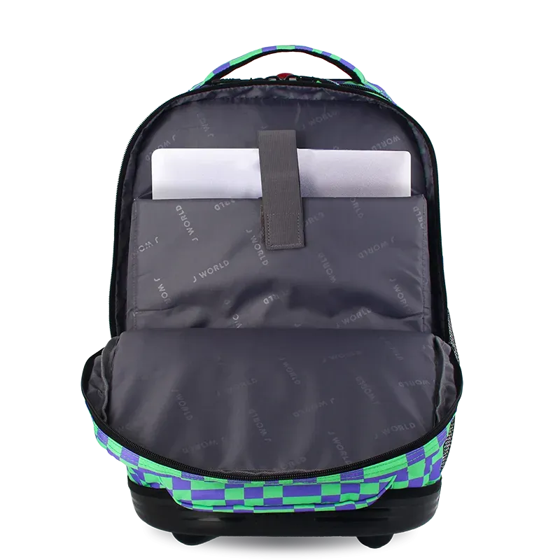 Sundance Laptop Rolling Backpack (20 Inch) in Pixel Checkers