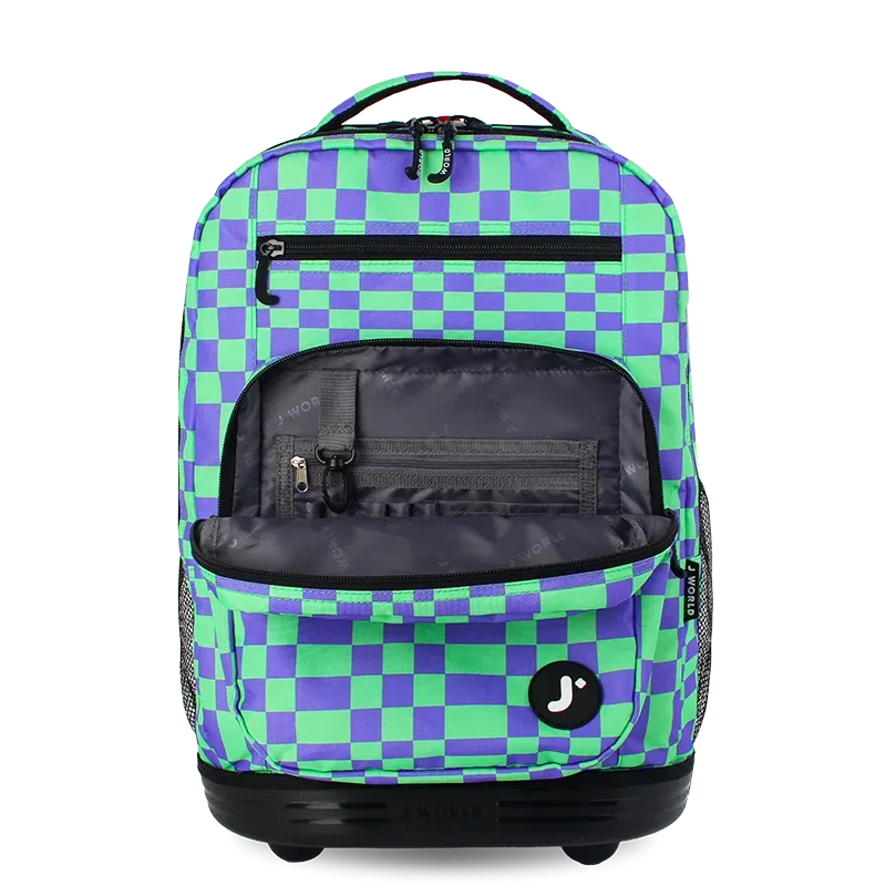 Sundance Laptop Rolling Backpack (20 Inch) in Pixel Checkers