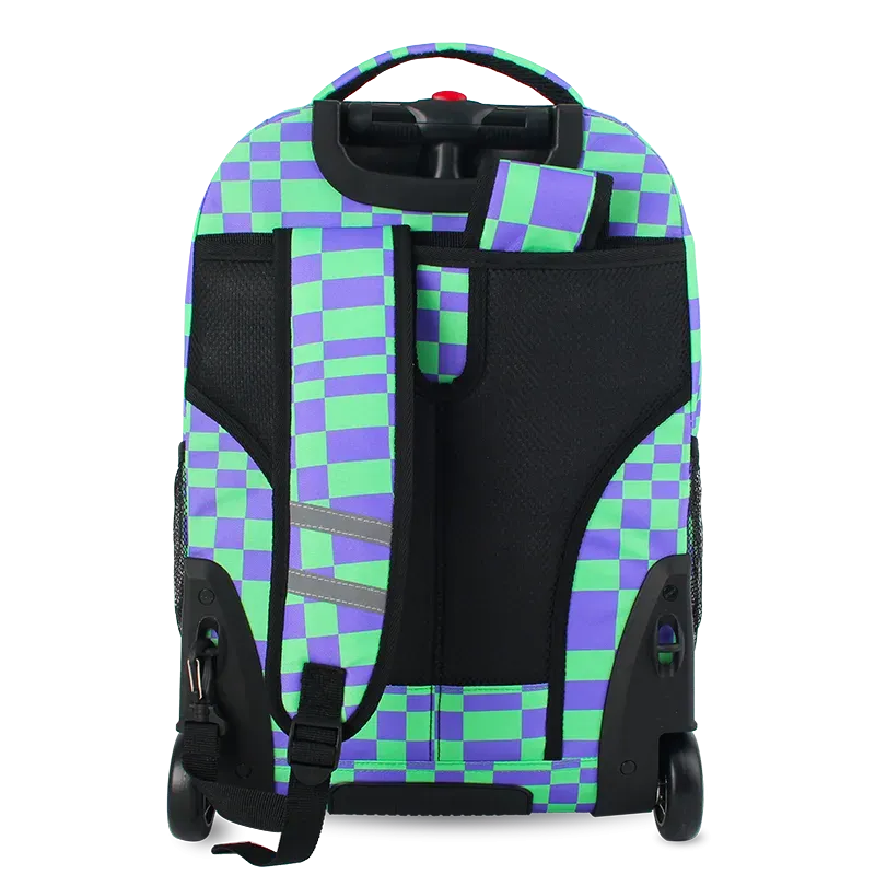 Sundance Laptop Rolling Backpack (20 Inch) in Pixel Checkers