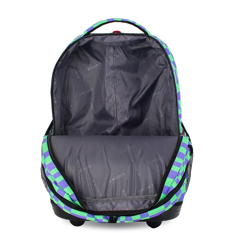 Sundance Laptop Rolling Backpack (20 Inch) in Pixel Checkers