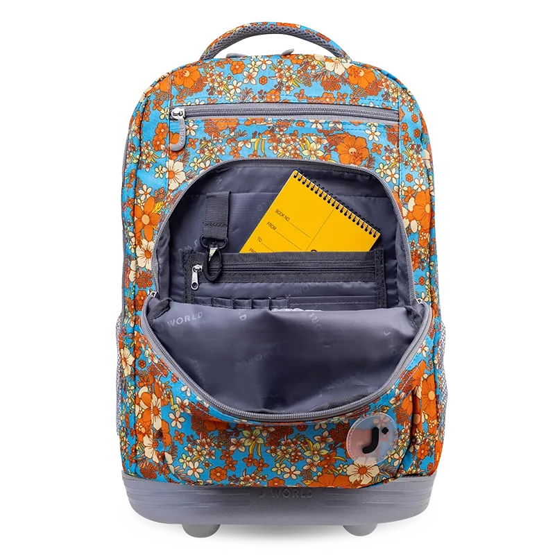 Sundance Laptop Rolling Backpack (20 Inch) in Retro Bloom