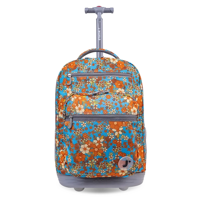 Sundance Laptop Rolling Backpack (20 Inch) in Retro Bloom