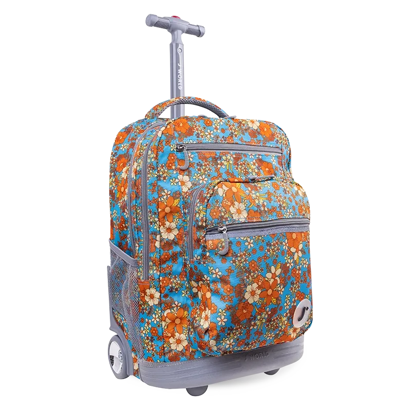 Sundance Laptop Rolling Backpack (20 Inch) in Retro Bloom