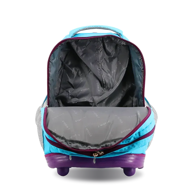 Sundance Laptop Rolling Backpack (20 Inch) in Sky Blue