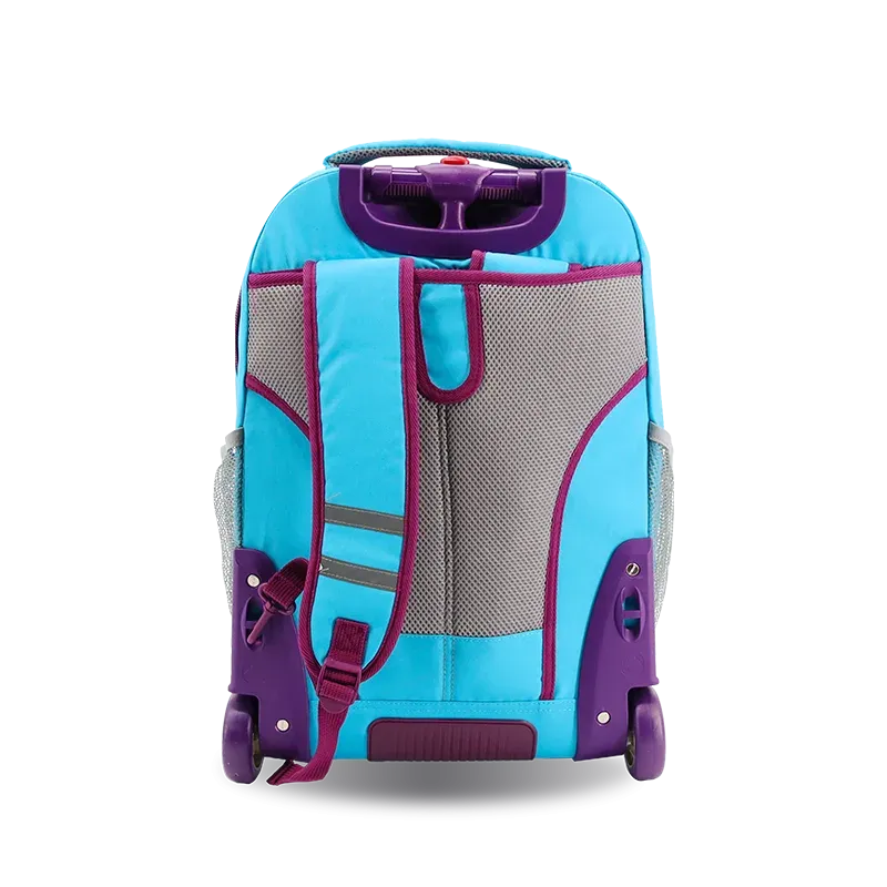Sundance Laptop Rolling Backpack (20 Inch) in Sky Blue