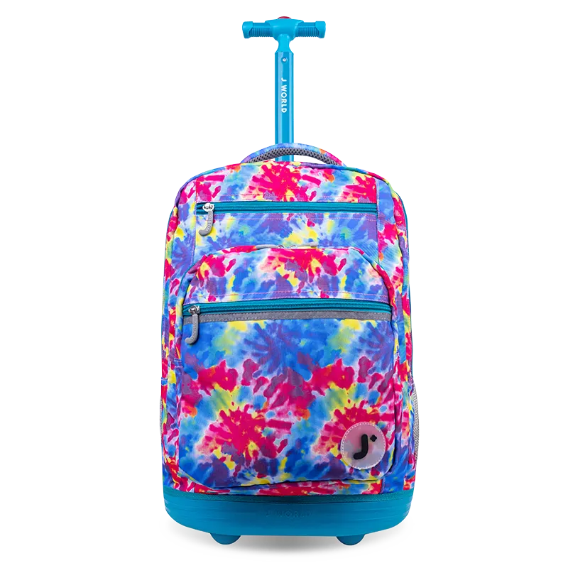 Sundance Laptop Rolling Backpack (20 Inch) in Tie Dye - Final Sale