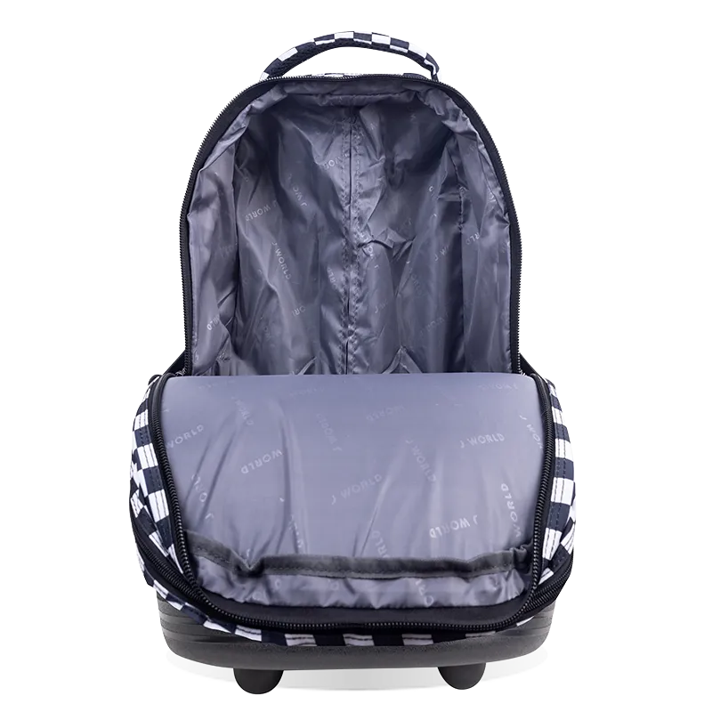 Sundance Laptop Rolling Backpack (20 Inch) in Wavy Checkers