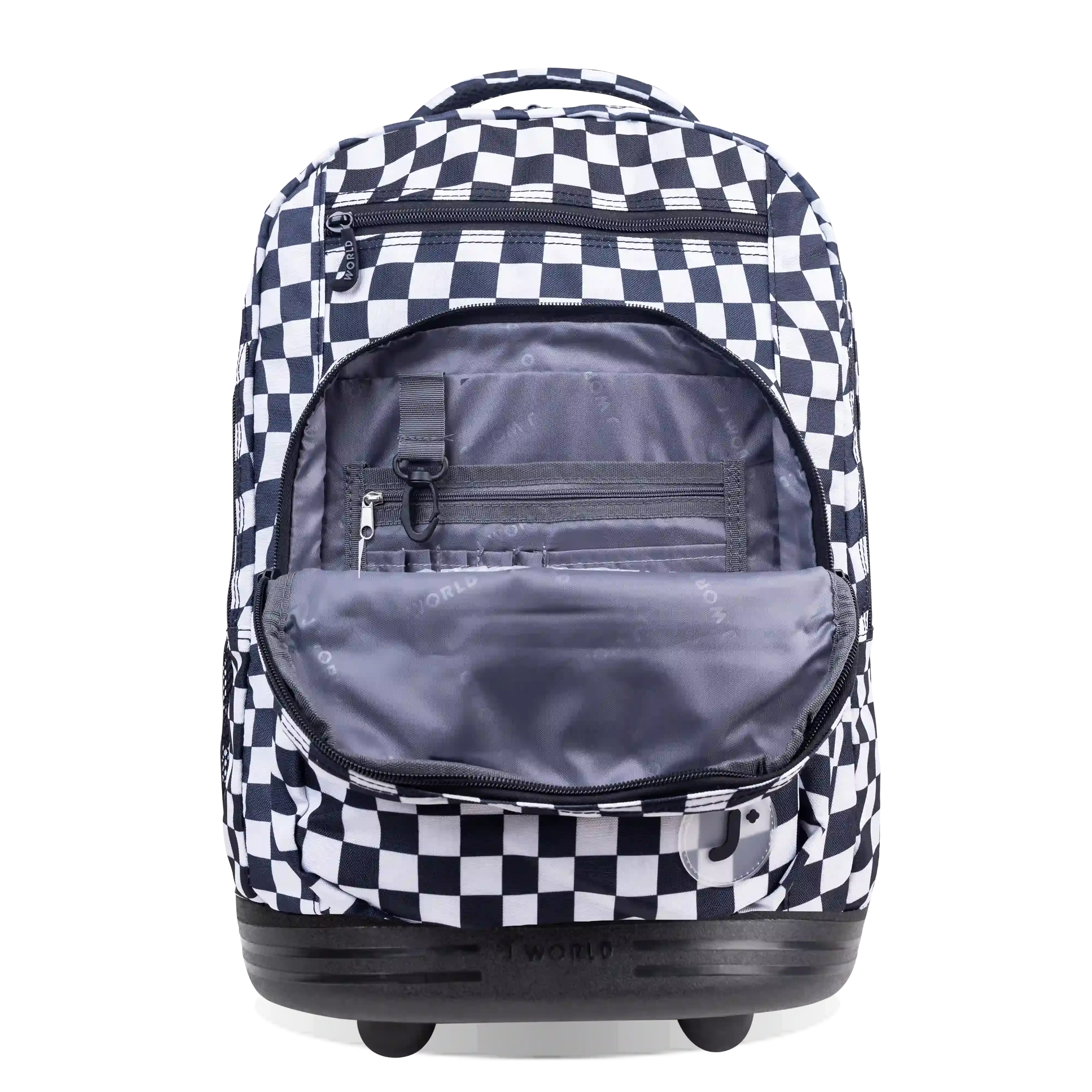 Sundance Laptop Rolling Backpack (20 Inch) in Wavy Checkers