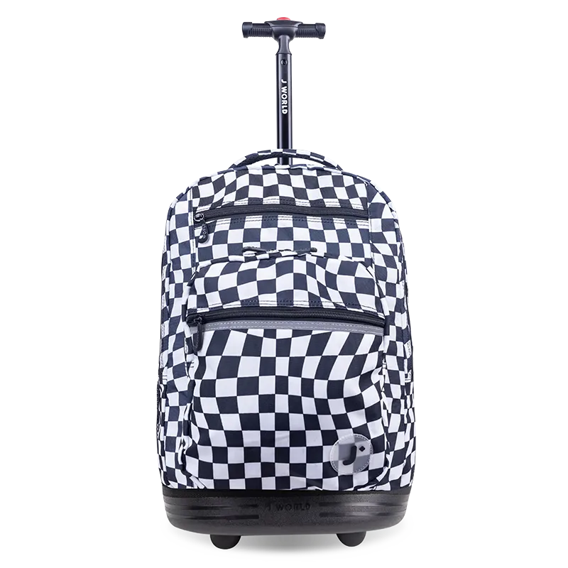 Sundance Laptop Rolling Backpack (20 Inch) in Wavy Checkers