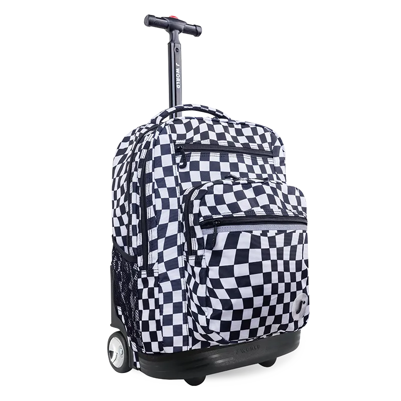 Sundance Laptop Rolling Backpack (20 Inch) in Wavy Checkers