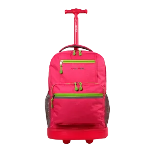 Sunlight Rolling Backpack (18 Inch) in Pink - Final Sale