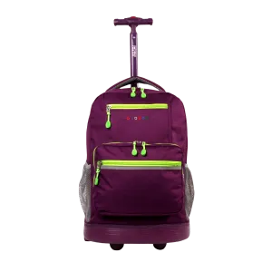 Sunlight Rolling Backpack (18 Inch) in Purple - Final Sale