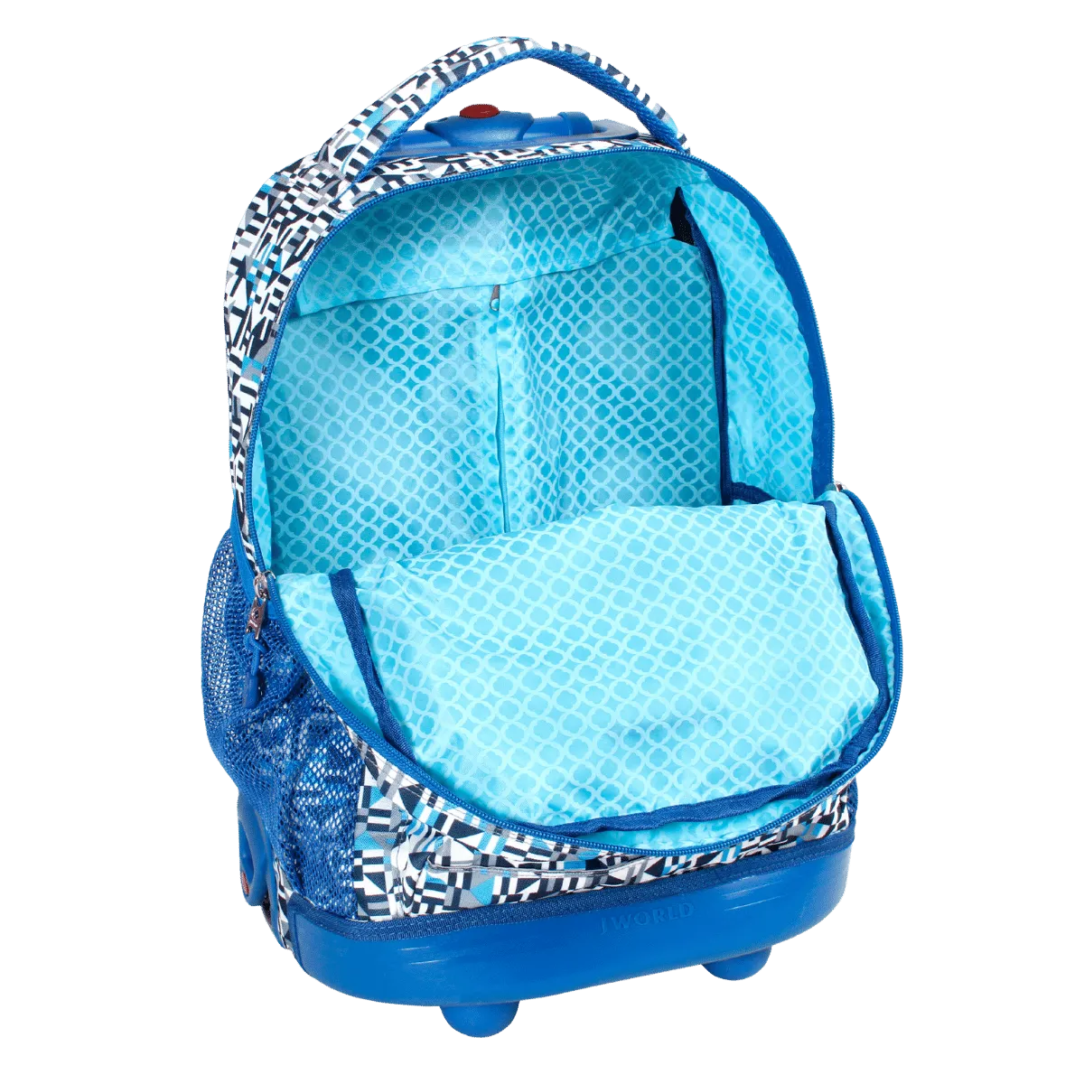 Sunny Rolling Backpack (17 Inch) in Geo Blue - Final Sale