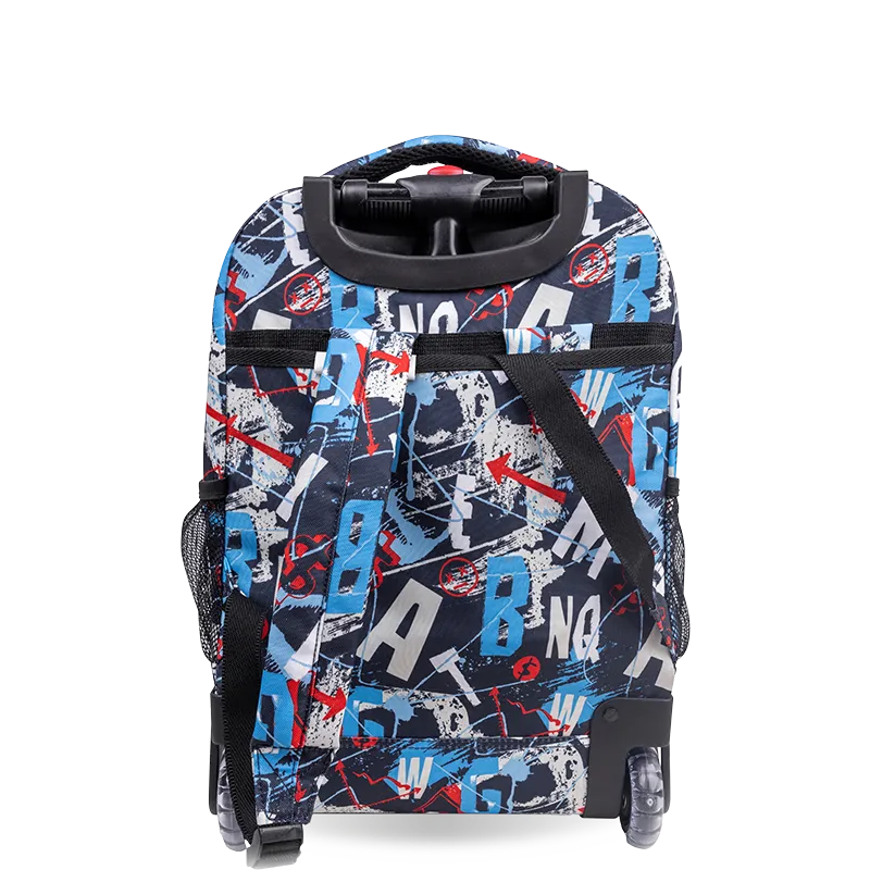 Sunny Rolling Backpack (17 Inch) in Graffiti