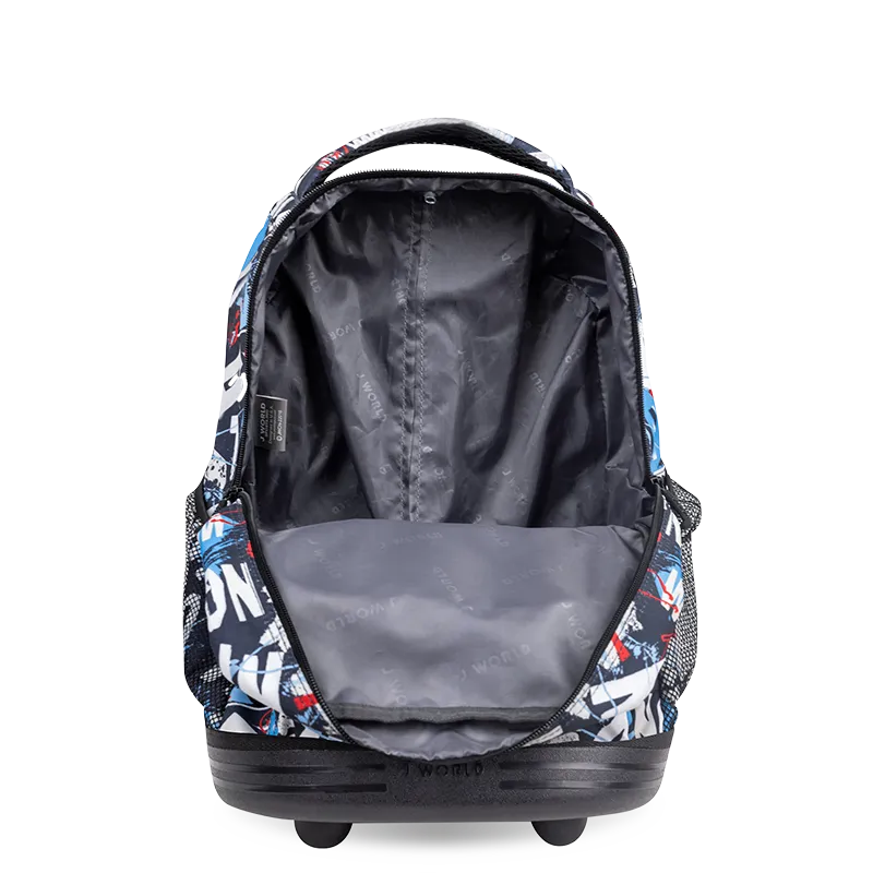 Sunny Rolling Backpack (17 Inch) in Graffiti