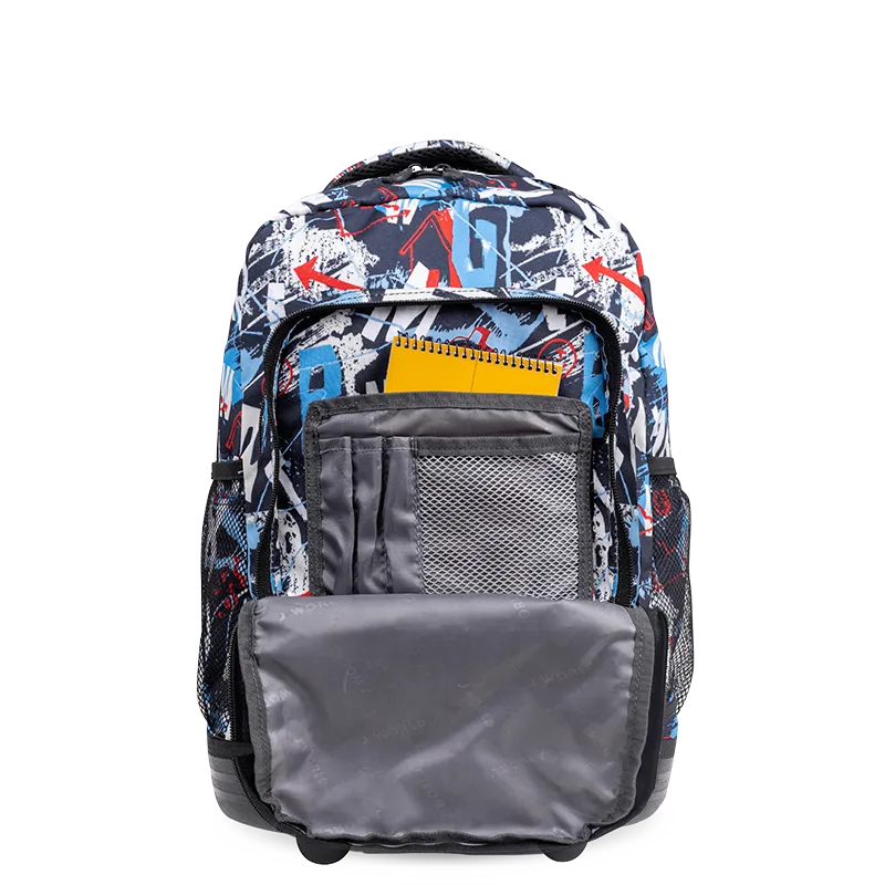 Sunny Rolling Backpack (17 Inch) in Graffiti
