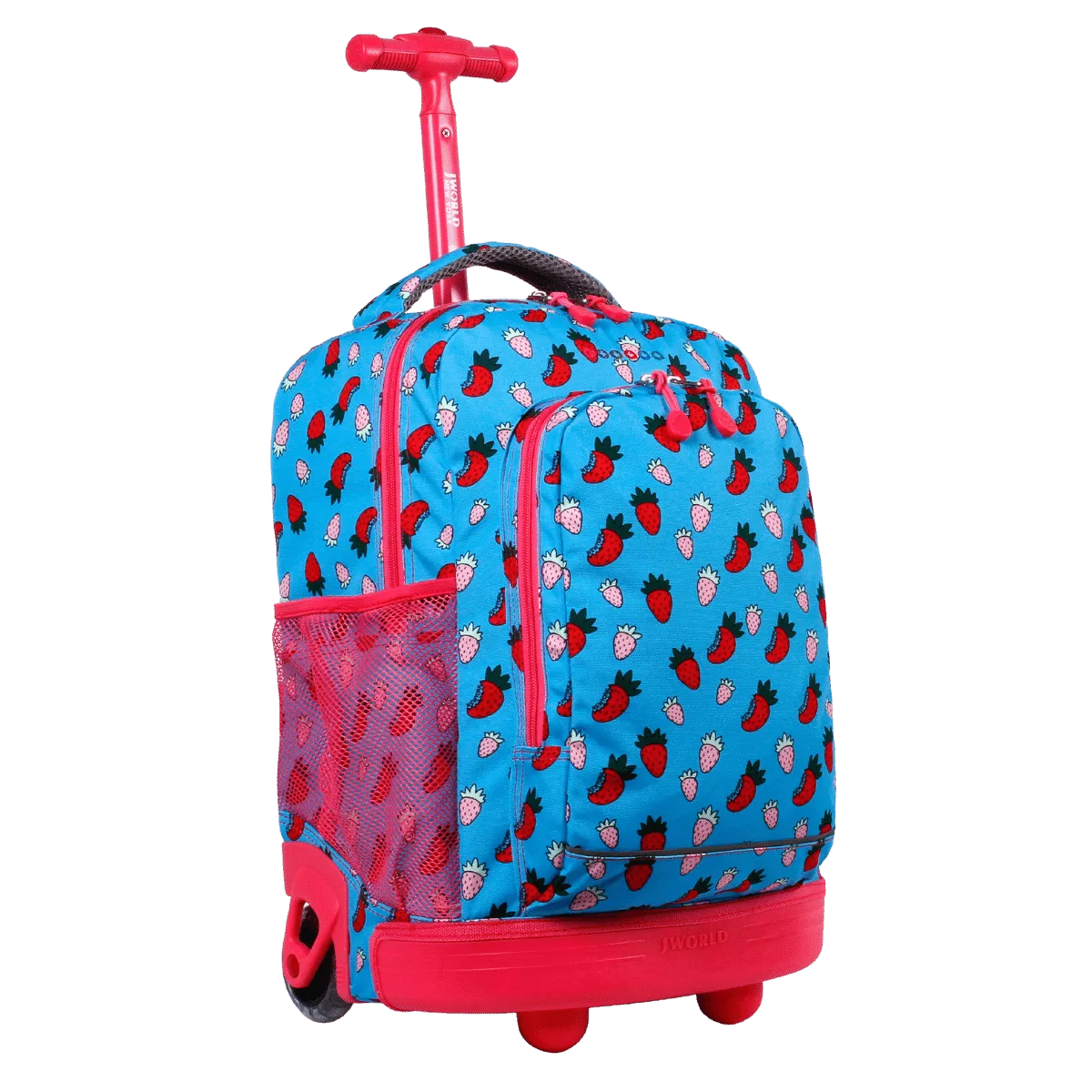 Sunny Rolling Backpack (17 Inch) in Strawberry - Final Sale